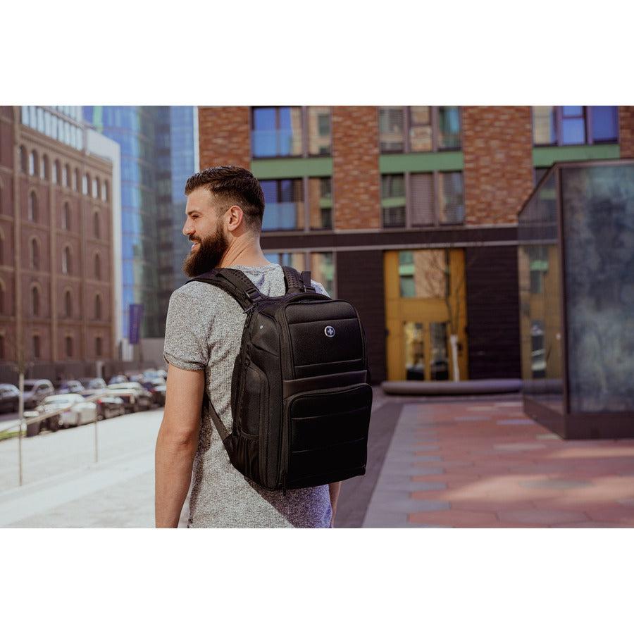 Swissdigital Design SENSOR TSG4H198-1 Carrying Case (Backpack) for 15.6" to 16" Apple Notebook - Black