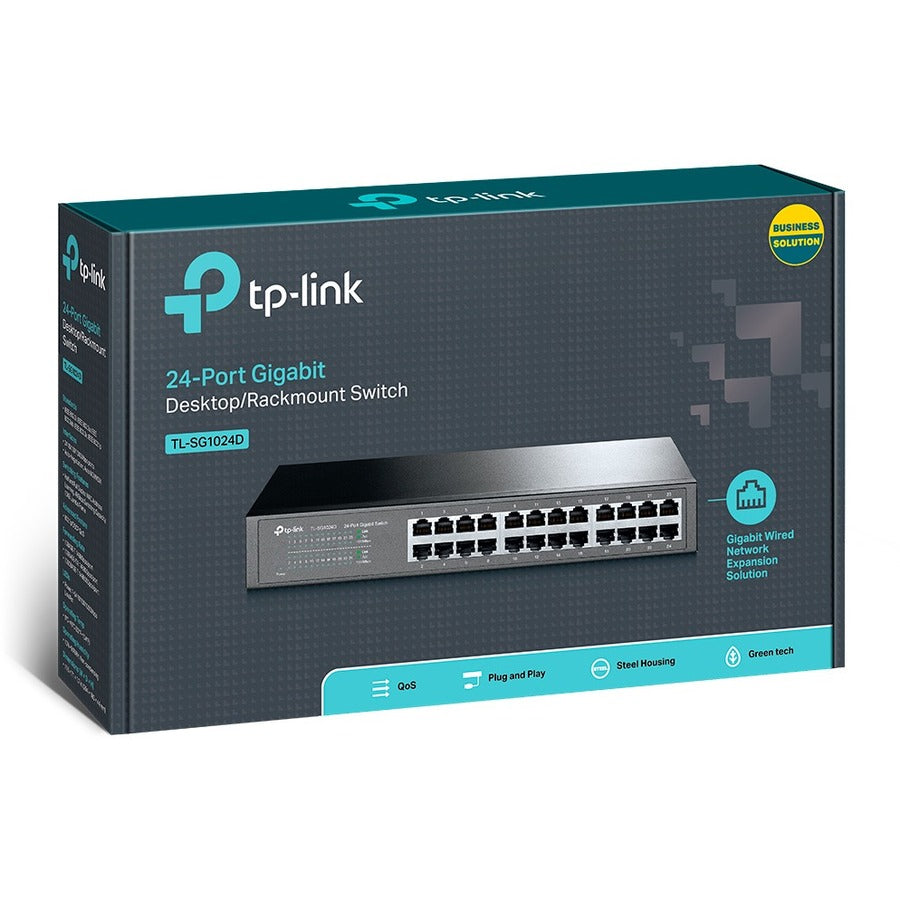 TP-Link TL-SG1024D 24-Port Gigabit Switch - Desktop/Rackmount Unmanaged | TecISoft