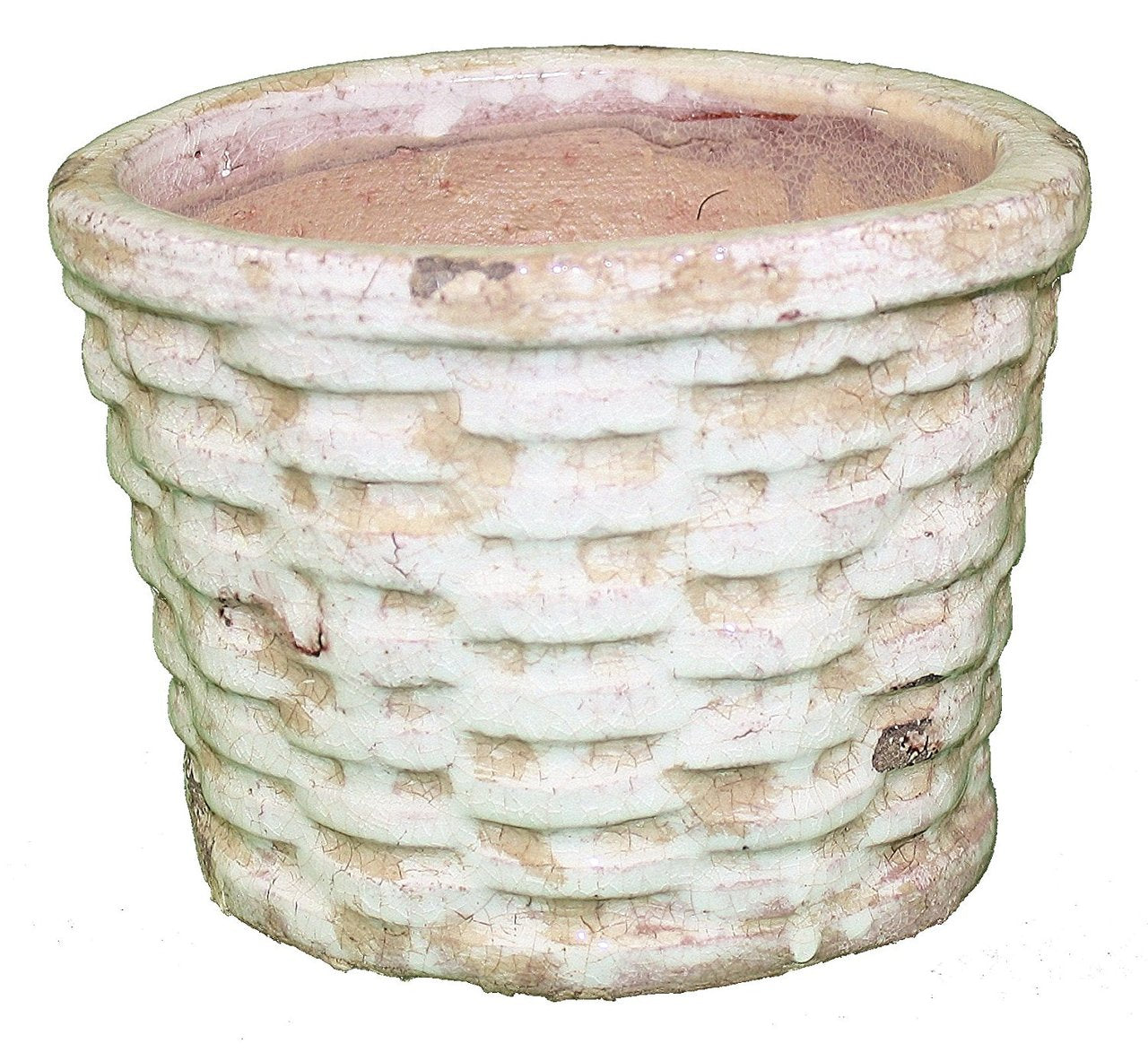 Terracotta Oval Basket Planter - 5 Inch