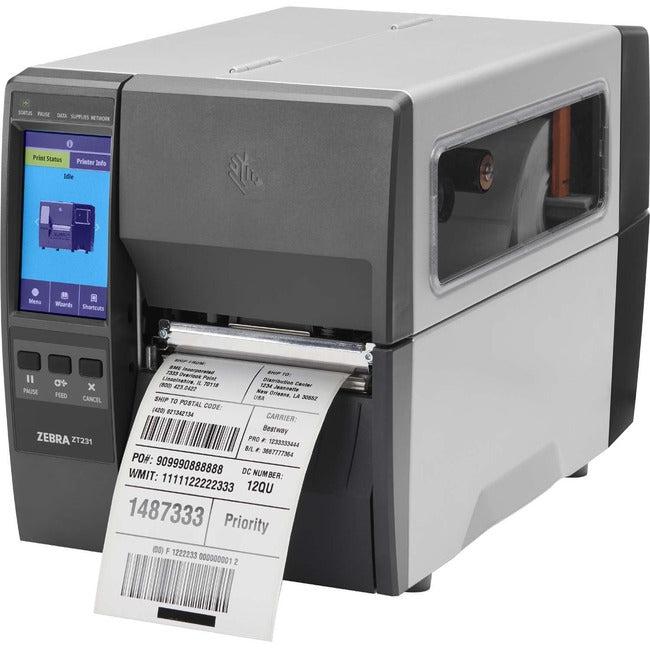 Thermal Transfer Printer - Industrial Barcode Label Printer with Ethernet | Zebra ZT231 ZT23142-T01000GA