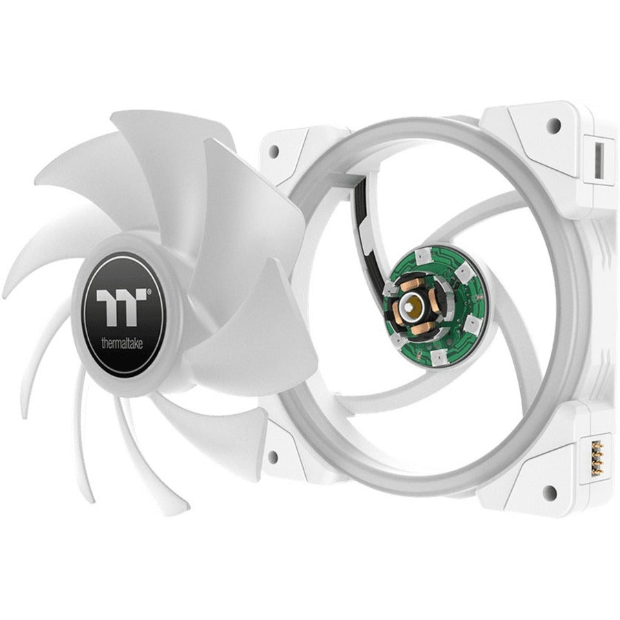 Thermaltake SWAFAN EX 12 RGB PC Cooling Fan White TT Premium Edition (3-Fan Pack) - 3 Pack