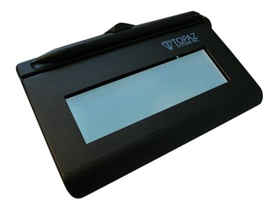 Topaz SignatureGem LCD1x5 T-LBK462-BSB-R - Signature terminal w/ LCD display - 4.4 x 1.3 in - electromagnetic - wired - serial