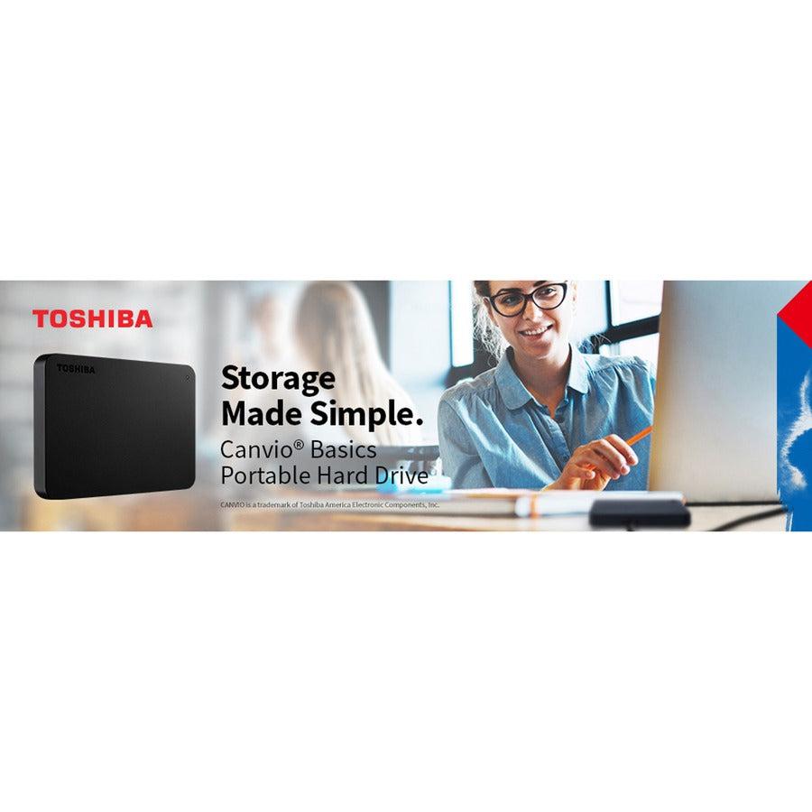 Toshiba Canvio Basics Hdtb420Xk3Aa A3 Canvio 2Tb Usb 3.0 Portable External Hard Drive (Matte Black)