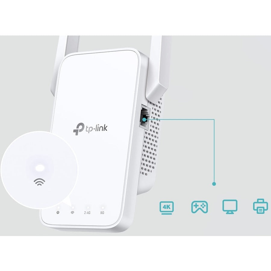 TP-Link RE215 - Dual Band IEEE 802.11ac 733 Mbit/s Wireless Range Extender