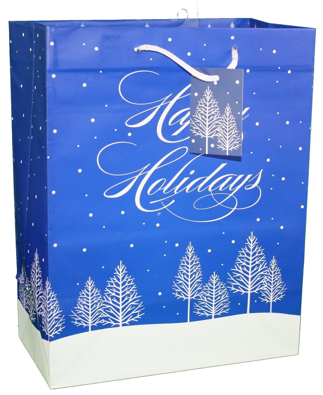 Traditional Lettering Gift Bag - Merry Christmas Red Large
