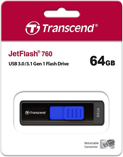 Transcend 64GB JetFlash 760 USB 3.0 Flash Drive TS64GJF760