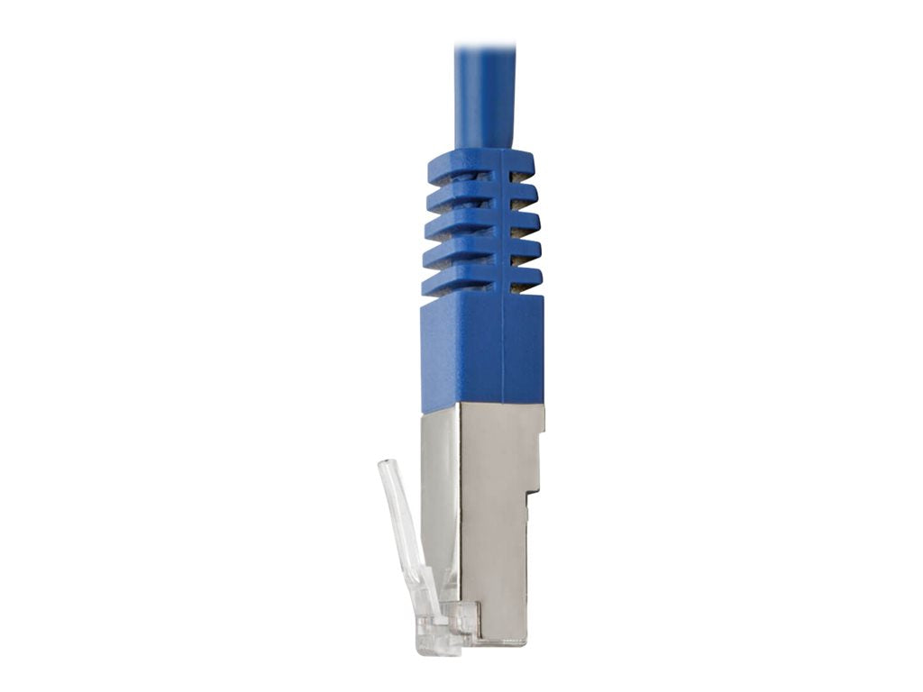 Tripp Lite 350 MHz Molded Shielded STP Patch Cable (RJ45 M/M), Blue, 7 ft. - Patch cable - RJ-45 (M) to RJ-45 (M) - 7 ft - STP N105-007-BL