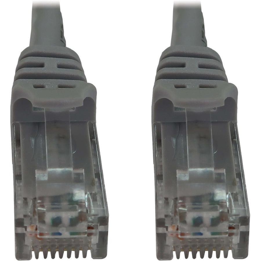 Tripp Lite Cat6a 10G Snagless Molded UTP Ethernet Cable (RJ45 M/M), PoE, Gray, 7 ft. (2.1 m)