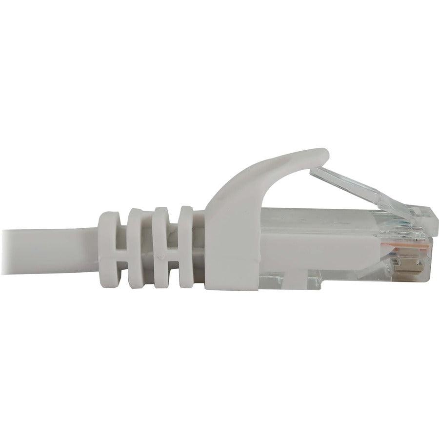 Tripp Lite Cat6a 10G Snagless Molded UTP Ethernet Cable (RJ45 M/M), PoE, White, 50 ft. (15.2 m)