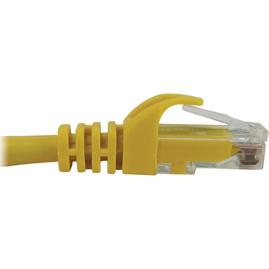 Tripp Lite Cat6a 10G Snagless Molded UTP Ethernet Cable (RJ45 M/M), PoE, Yellow, 3 ft. (0.9 m)