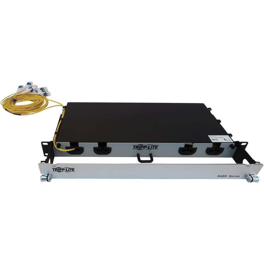 Tripp Lite Preloaded Fiber Panel, 1U - 4X (8X Lc/Lc Duplex M/M) 16F Trunk Cables, Os2 Singlemode, 10 M (32.8 Ft.)