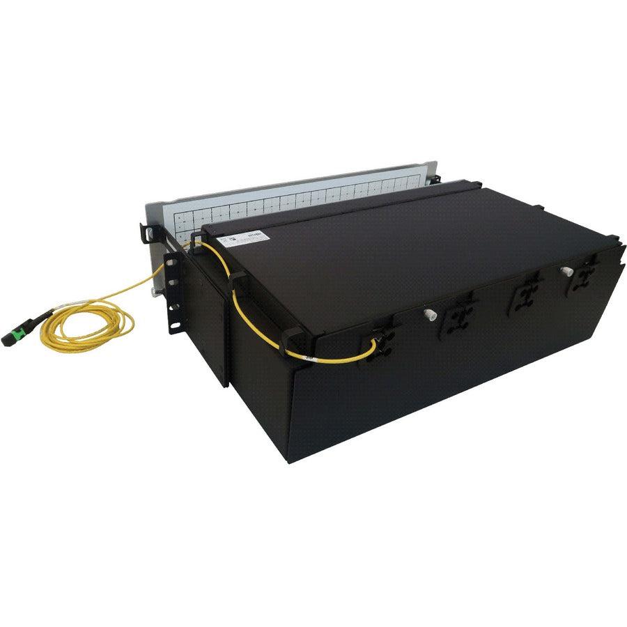 Tripp Lite Preloaded Fiber Patch Panel, 3U - 64X (12F Mtp/Mpo-Apc To 4X Lc Duplex F/F) 8F Trunk Cables, Os2 Singlemode, 3 M (9.8 Ft.)