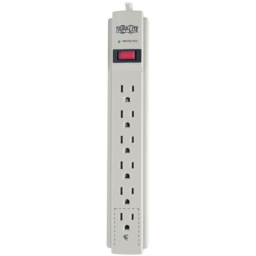 Tripp Lite Protect It! 6-Outlet Surge Protector, 15-Ft. Cord, 790 Joules - Accommodates 1 Transformer