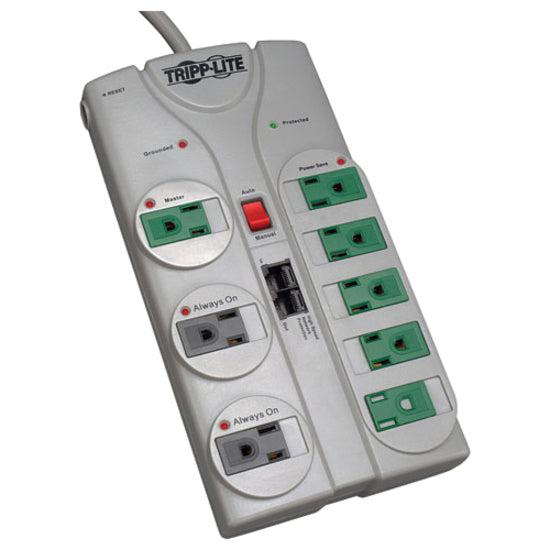 Tripp Lite Tlp808Netg Surge Protector Grey 8 Ac Outlet(S) 120 V 2.4 M