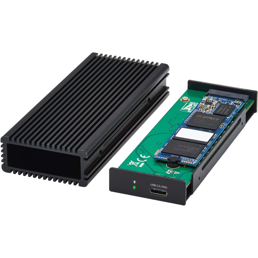Tripp Lite by Eaton USB-C to M.2 NVMe and SATA SSD (M-Key) Gaming Enclosure Adapter - USB 3.2 Gen 2 (10 Gbps), LEDs U457-1M2-NVME-L