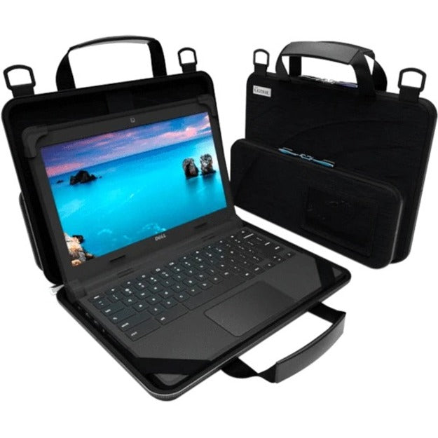 UZBL Always-On Carrying Case for 11" to 11.6" Chromebook, Notebook - Black - Drop