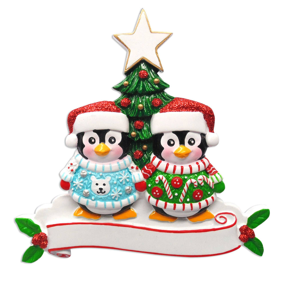 Ugly Sweater Penguin Family of 2