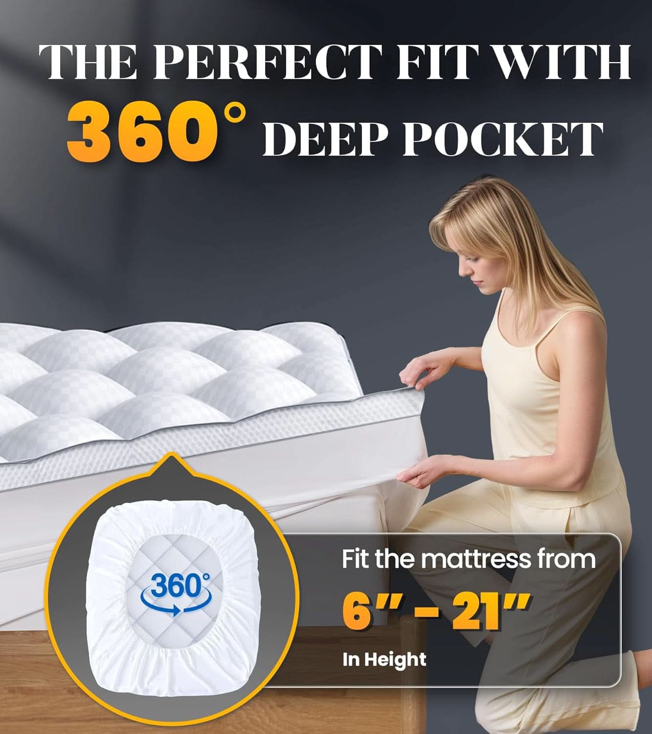 Ultra-Fluffy Queen Memory Foam Topper for Optimal Comfort