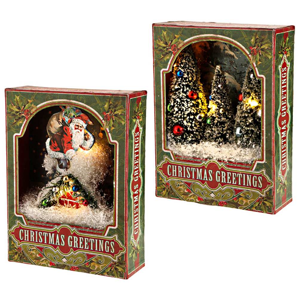 Un-lit 8 Inch Shadow Box Tree