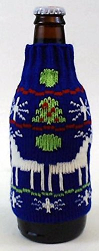 Uncle Bob's Ugly Sweater Beer Bottle Covers - Red Penguin