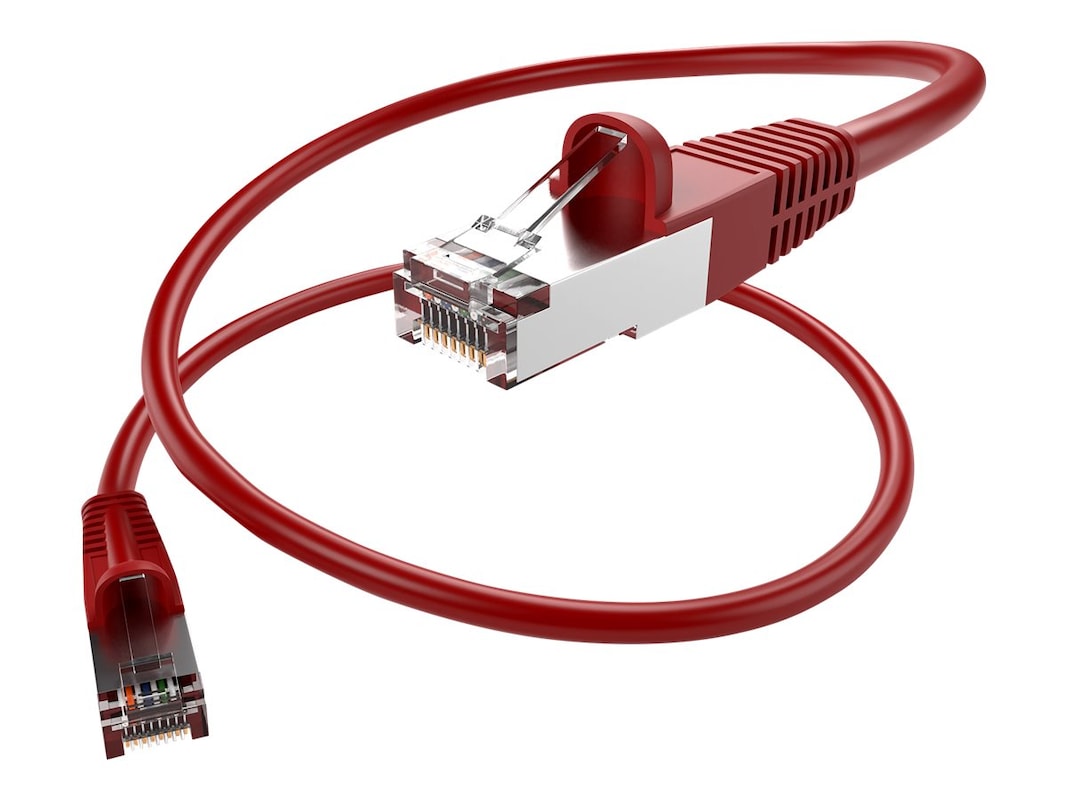 Unirise Cat.5e Patch Network Cable PC5E-15F-RED-SH-S