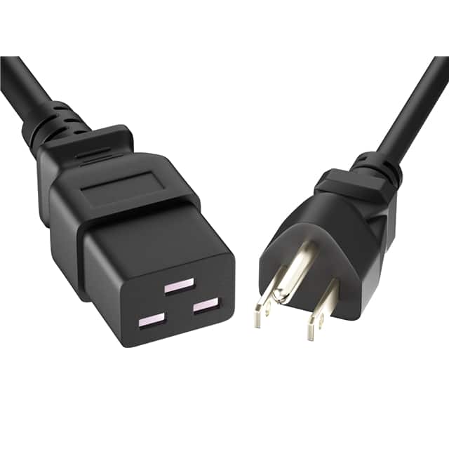 Unirise Standard Power Cord PWCD-515PC19-15A-06F-BLK