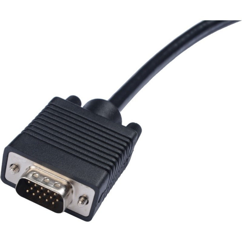 V7 Black Video Cable VGA Male to VGA Male 2m 6.6ft V7E2VGA-02M-BLK