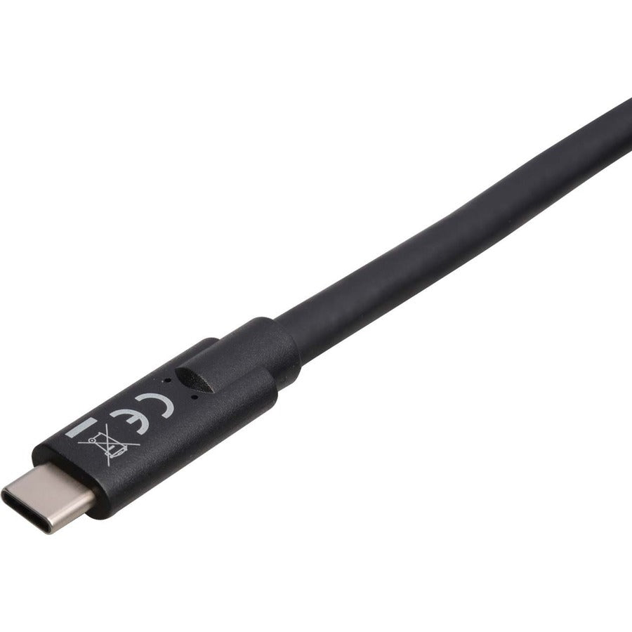 V7 USB-C Male to USB-C Male Cable USB 3.2 Gen2 10 Gbps 3A 2m/6.6ft Black V7USBC10GB-2M