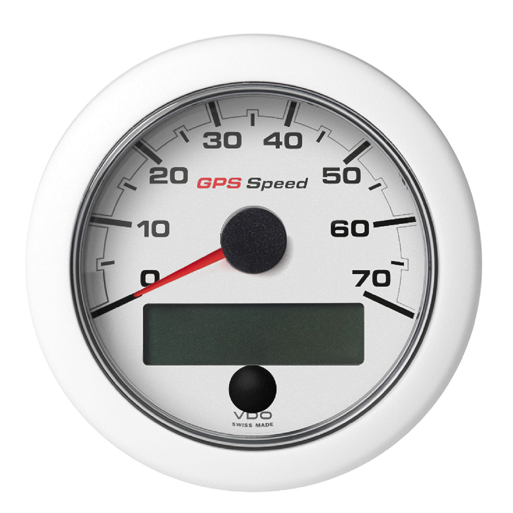 Veratron 3-3/8" (85mm) OceanLink® GPS Speedometer (0-70 KN/MPH/KMH) - White Dial &