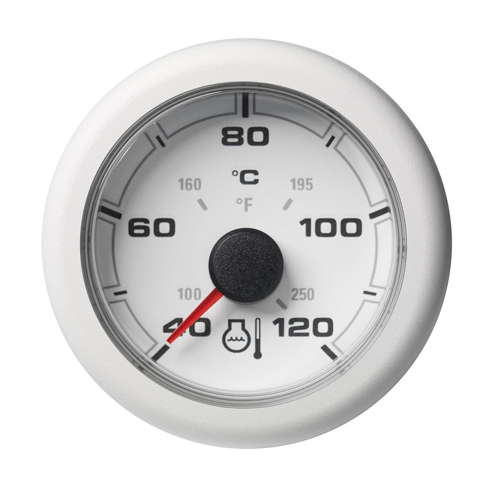 Veratron 52MM (2-1/16") OceanLink Coolant Temperature Gauge - 120°C/250°F - White