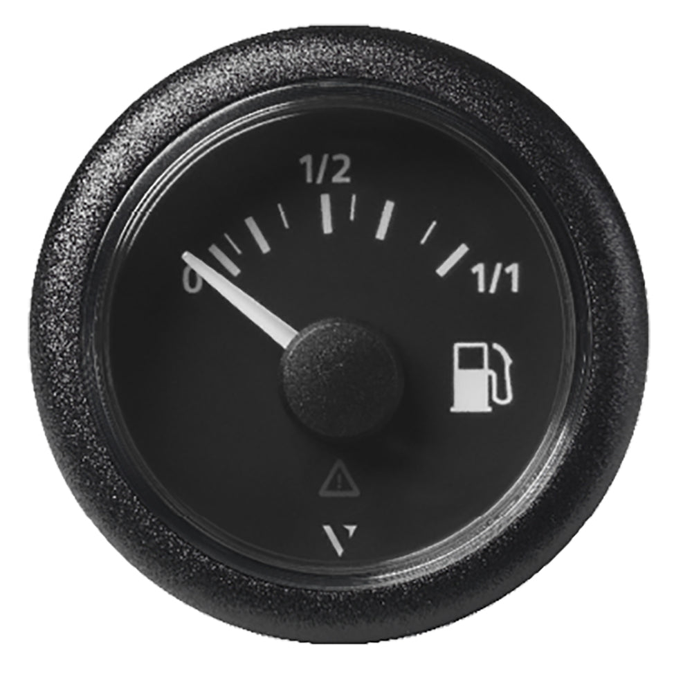 Veratron 52MM (2-1/16") ViewLine Fuel Level Gauge 0-1/1 - 3 to 180 OHM - Black Dial &