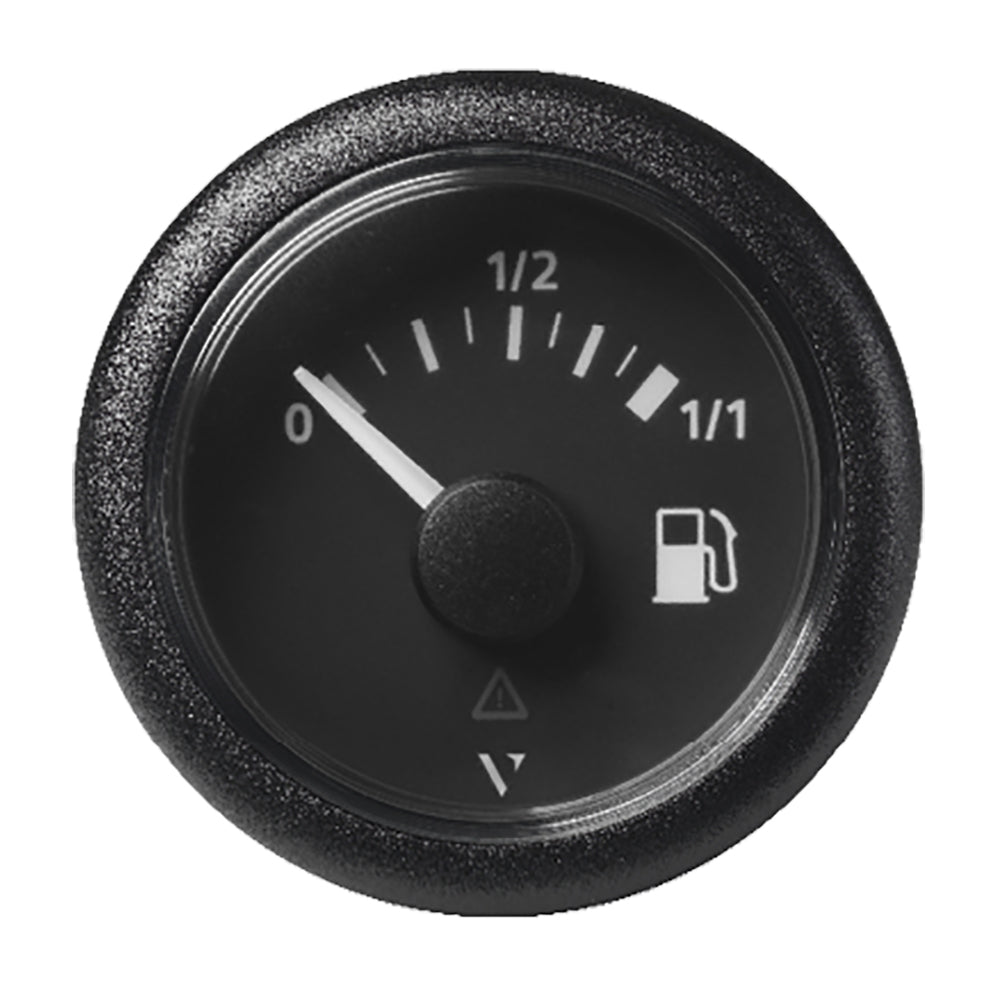 Veratron 52mm (2-1/16") ViewLine Fuel Tank Level Gauge - 0 to 1/1 - Black Dial & Round