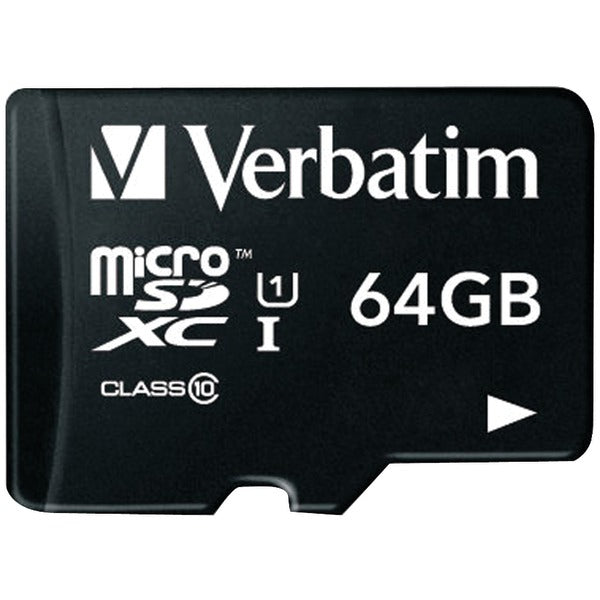 Verbatim 44084 64-GB Class 10, UHS-1 V10 U1 Premium microSDXC Memory Card with