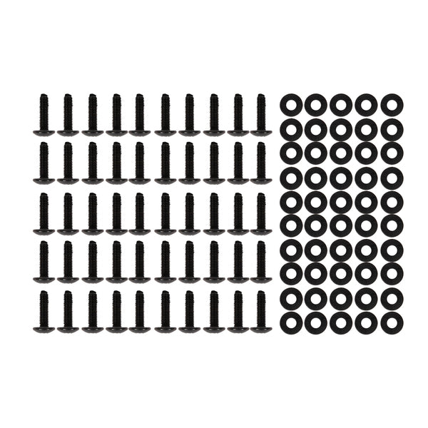 Vericom RAS3250 10-32 Rack Screws with Washers, 50 Count