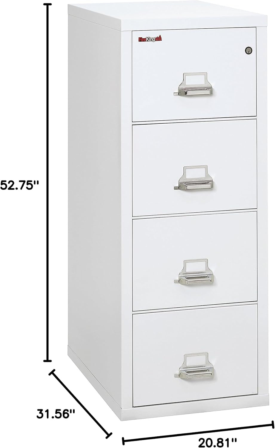 Vertical 4 Drawer Fire Safe File Cabinet 1 Hour Fire Rated