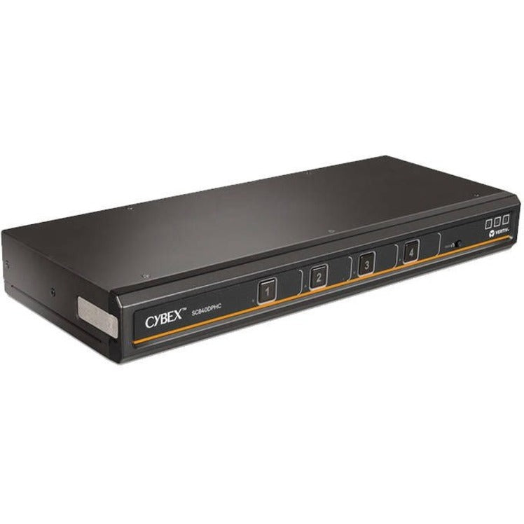 Vertiv Cybex SC800 Secure KVM | Single | 4 Port Universal DisplayPort | USB-C | NIAP version 4.0 Certified (SC840DPHC-400)