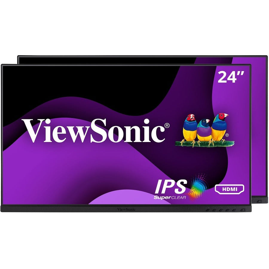 ViewSonic 24" Dual Monitor Pack - 1080p IPS Display Set Head-Only Version | ViewSonic VG2448A-2_H2