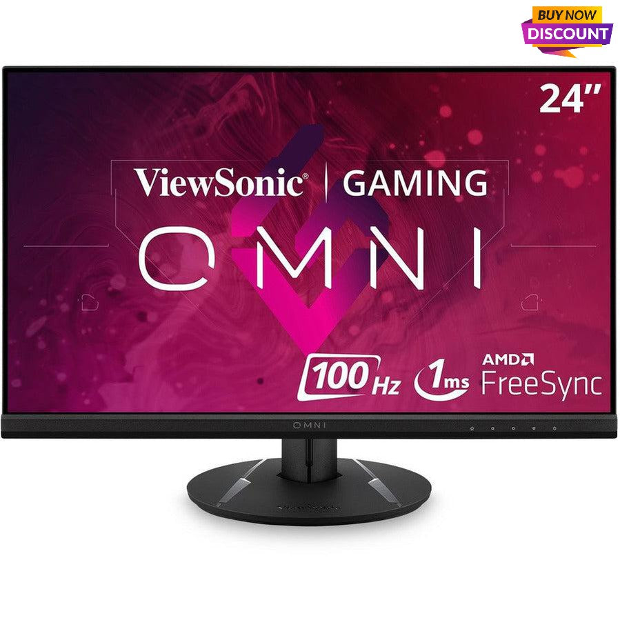 ViewSonic OMNI VX2416 24 Inch 1080p 1ms 100Hz Gaming Monitor with IPS Panel, AMD FreeSync, Eye Care, HDMI and DisplayPort