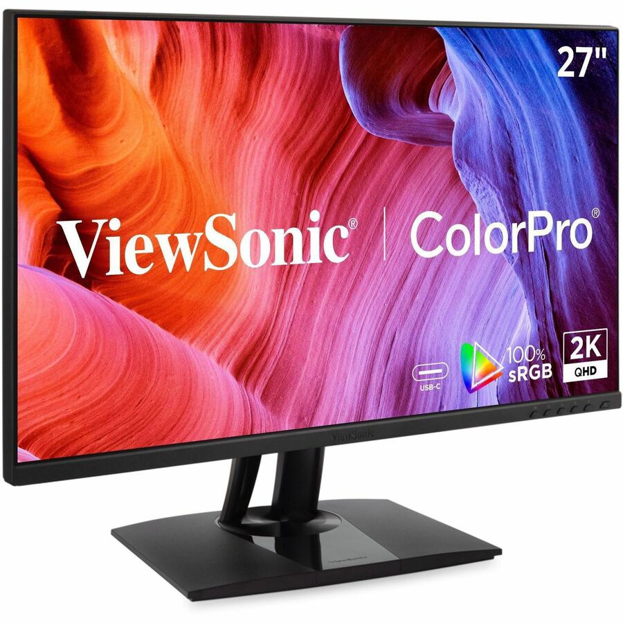 ViewSonic VP2756A-2K 27" ColorPro QHD IPS Monitor with 90W USB-C for Creatives