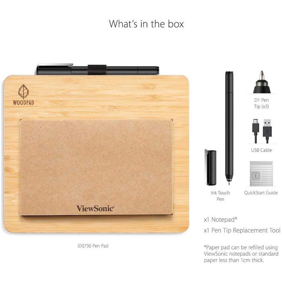 Viewsonic Id0730 Writing Tablet Wood