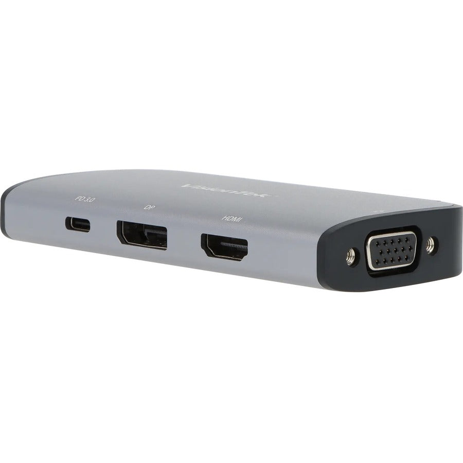 VisionTek USB-C MST Display Adapter with Power Passthrougha - 1 x USB Type C - Male - 1 x