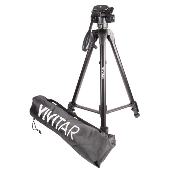 Vivitar VIV-VPT-3662 Professional Tripod with 3-Way Fluid Pan Head (62 In.)