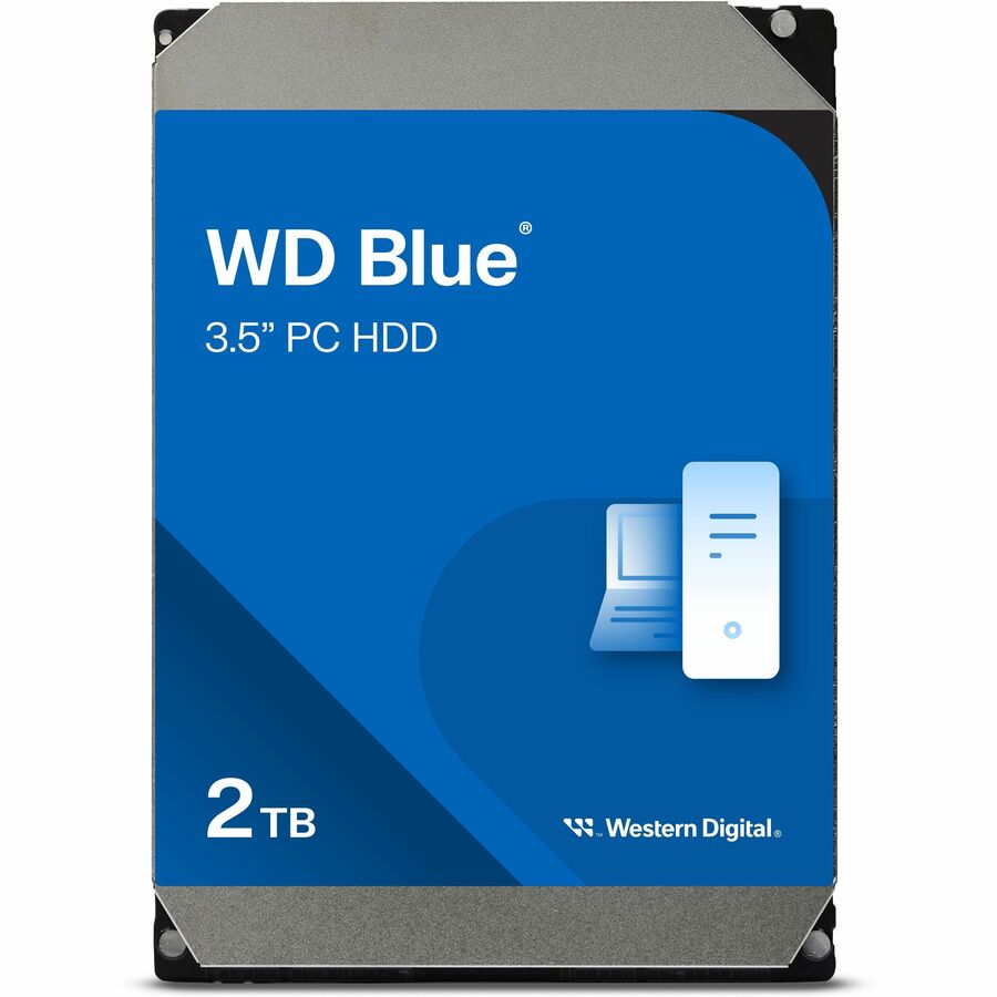 WD Blue 2 TB Hard Drive - 3.5" Internal - SATA (SATA/600) - Conventional Magnetic WD20EARZ