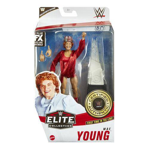 WWE Elite Collection Mae Young Action Figure for Fans 8+