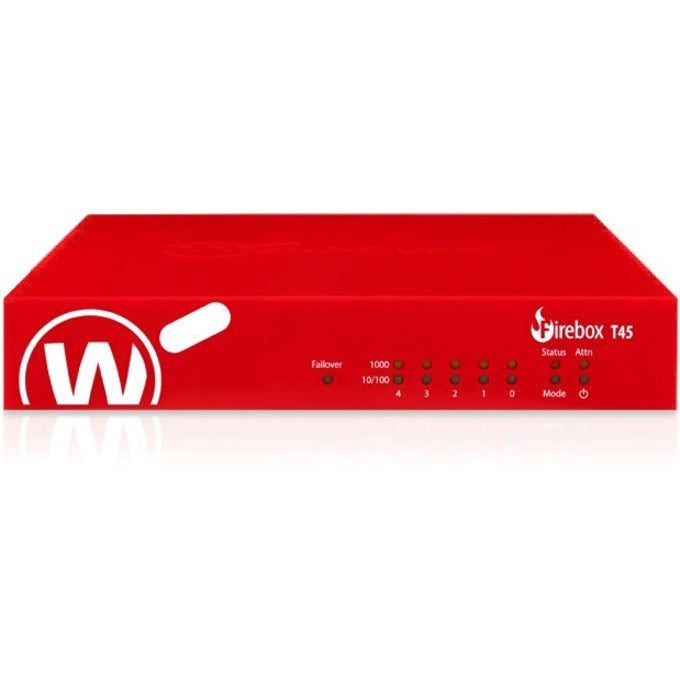WatchGuard Firebox T45-PoE Network Security/Firewall Appliance - Intrusion Prevention - 5