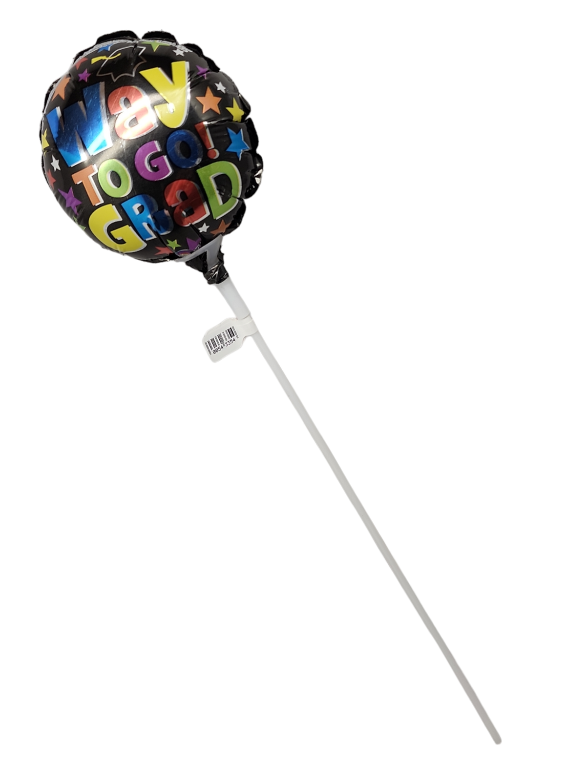 Way To Go Black Stick Balloon
