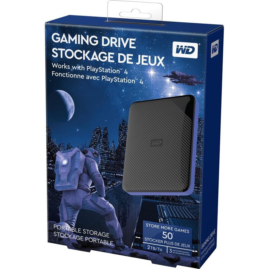 Wd 2Tb Gaming Drive Black External Hard Drive For Playstation/Xbox & Pc - Usb 3.0 (Wdbdff0020Bbk-Wesn)
