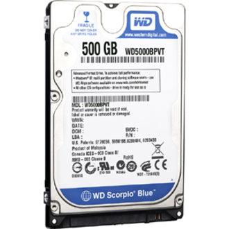 Wd Blue 500Gb Mobile Hard Disk Drive - 5400 Rpm Sata 3 Gb/S 2.5 Inch - Wd5000Bpvt
