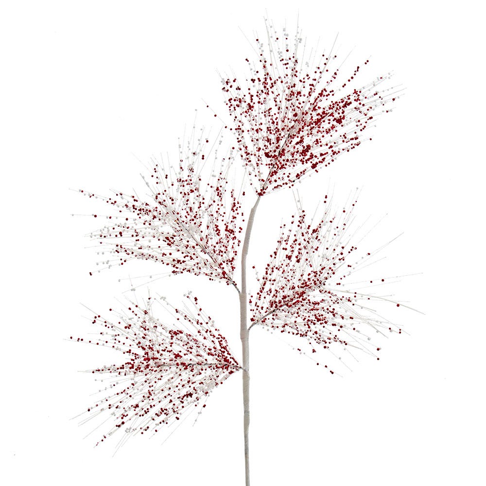 White Pine With Miniature Red Ball Spray - 25 Inch