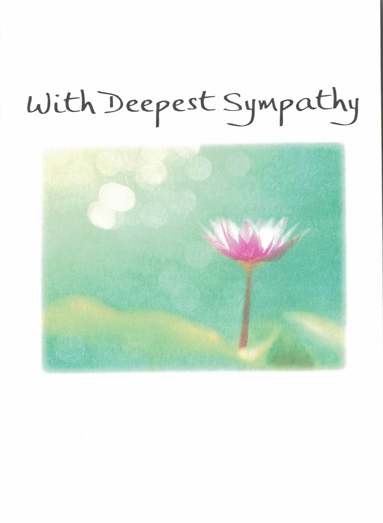 With Deepest Sympathy Greeting Card